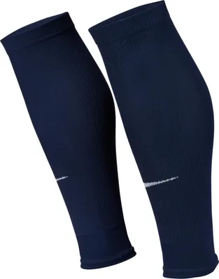 Produktbild von Nike Strike Sleeve Fußball-Stutzen - Midnight Navy/Weiß Midnight Navy/Weiß S/M
