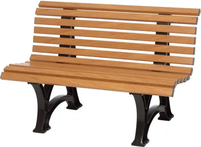 Produktbild von Gartenbank Jamaika | 2-Sitzer | Holzoptik | HxBxT 80x120x64cm | Witterungs- & UV-beständiger Kunststoff | Parkbank Sitzbank Außenbereich Garten Balkon Terrasse