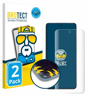 Produktbild von 2x BROTECT Fullscreen Schutzfolie für Xiaomi 15 Ultra Displayschutz Folie Fullcover Klar Transparent