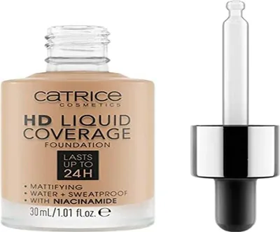 Produktbild von Catrice Hd Liquid Coverage Foundation Lasts Up to 24h 050-Rosy Ash 30ml