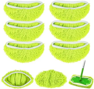 Obrázek produktu pro Ekologické, opakovaně použitelné mikrovláknové hlavice k mopům Swiffer - balení 6 kusů - pro důkladné čištění