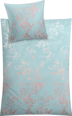 Produktbild von Kleine Wolke Bettwäsche Satin Kate Krokusblau 155 x 220 cm und 80 x 80 cm