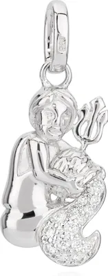 Produktbild von Kettenanhänger Sternzeichen Wassermann 925 Silber Zirkonia Weiß Horoskop Zodiak