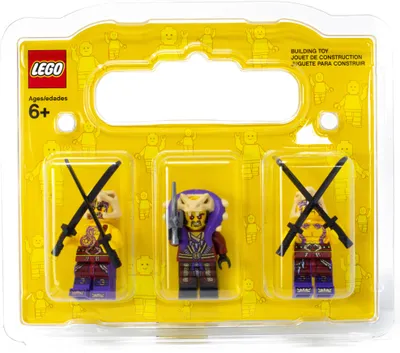 Image de 3 figurines LEGO Ninjago (Master Chen, Krait et Chope)