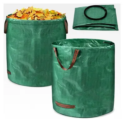 Produktbild von Gartensack 227L, 2 Stück Laubsäcke aus Polypropylen, faltbar und selbststehend für Gartenabfälle und Pflanzenreste