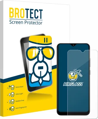 Produktbild von BROTECT Schutzglas für Samsung Galaxy A02s Schutzfolie Panzer Folie Glas Display Schutz klar