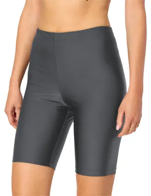 Produktbild von Merry Style Damen Badehose High Waist Schwimmhose für Wassersport SUP Schwimmradler MS10-333(Graphite, 38)