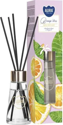 Obrázok produktu pre Difuzér s vôňou až na 4 týždne BISPOL Aura 50ml ORANGE PLEASURE