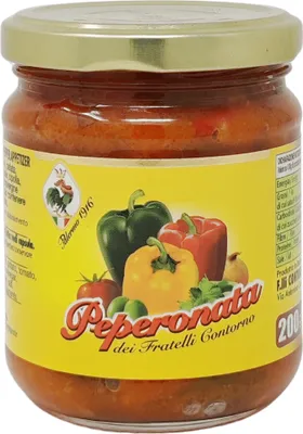 Produktbild von Paprikapaste Peperonata di Contorno 200g - Fratelli