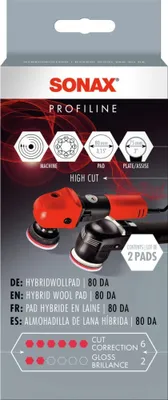 Produktbild von Sonax 04940410, Polierpad, 8 cm, 2 Stück(e), Box