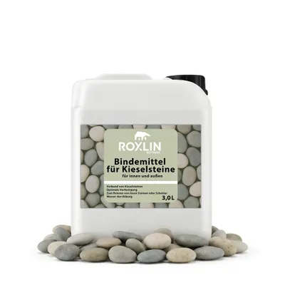 Produktbild von Roxlin Botanic Kiesbinder Kiesverfestiger Bindemittel für Kies/Schotter Aller Art Mulchbinder Gartenbahn Steinweg