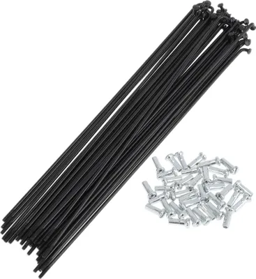 Produktbild von 36 Set 14G Fahrradspeichen 185mm Fahrradrad Speichen Kohlenstoffstahl Schwarz