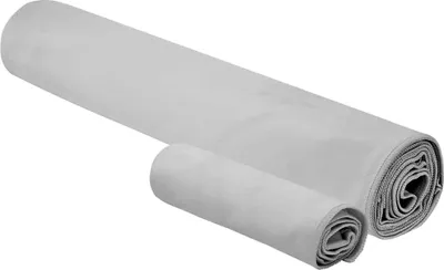 Image de vidaXL Serviette de sport Set 2 pcs Gris Tissu