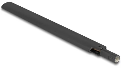 Produktbild von DeLOCK 90677, 6 dBi, 2.4 - 2.4835, 5.15 - 5.875 GHz, 50 Ohm, Wi-Fi 6 (802.11ax), Dual-Band (2,4 GHz/5 GHz), Omnidirektionale Antenne