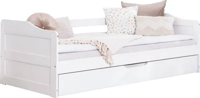 Produktbild von Sofabett mit Auszug "Melinda", verschied. Farben (Weiß)