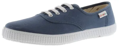 Imagen del producto de Zapatillas de lona uni con cordones blancos para niños
