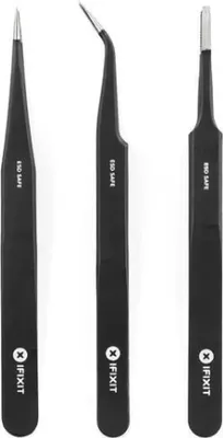 Produktbild von iFixit EU145060-2, Greifwerkzeug, Pinzette, 3 Pinzette, Schwarz/Blau, 3 Werkzeug, Hülle