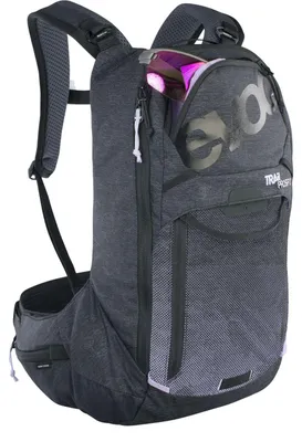 Produktbild von Evoc Trail Pro 12 Rucksack mit Rückenprotektor Grau XS