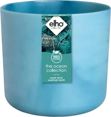 Produktbild von Elho Übertopf The Ocean Collection Ø 16 x 15 cm atlantikblau
