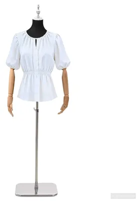 Produktbild von Verstellbare Mannequin 165-213 cm mit Fuß Weiblich PP Schwarz