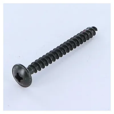 Produktbild von Spanplattenschrauben Flachrundkopfschraube Pozi N°2 5X50 Mit Gewinde 45 Stahl schwarz verzinkt