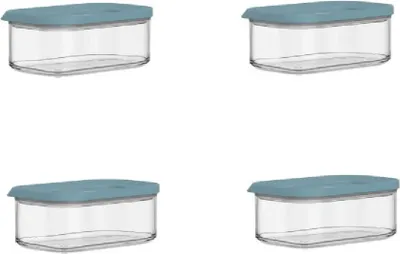 Produktbild von Mepal | Modula 4-teiliges Vorratsdosen-Set | 425 ml | Nordic Green | perfekt für trockene Lebensmittel | Frischhaltedosen | stapelbar | BPA-frei