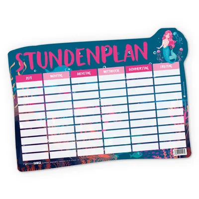 Produktbild von itenga Stundenplan magnetisch Motiv Meerjungfrau 31 x 22,5cm