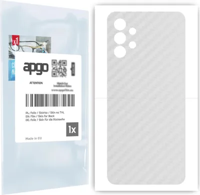 Produktbild von apgo Rückseite Schutzfolie für Samsung Galaxy A32 5G -  Hinten Schutzfolie Carbon Transparent (durchsichtig), Rückseite Folie schützt vor Kratzern und Fingerabdrücken
