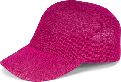 Produktbild von styleBREAKER Papierstroh Baseball Cap einfarbig | luftiges Sommer Basecap mit Metallschnalle verstellbar | Uni Cap mit Schweißband für Damen und Herren