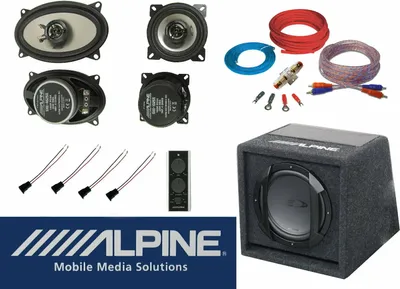 Produktbild von Alpine passend für VW Passat B3 35I Variant Komplett Set Lautsprecher Subwoofer Vorn Hinten