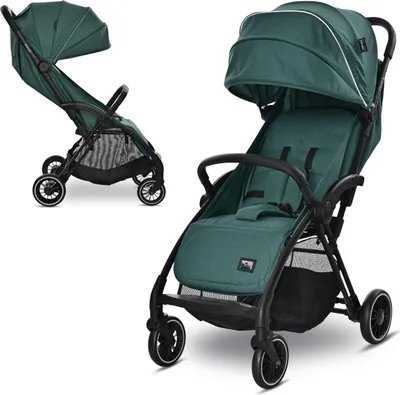 Produktbild von Lorelli Quick Reisebuggy – leicht, Autofold, bis 22 kg, Liegeposition, PolyurethanRäder, UV50+ Verdeck, 5-Punkt-Gurt, kompakt zusammenklappbar