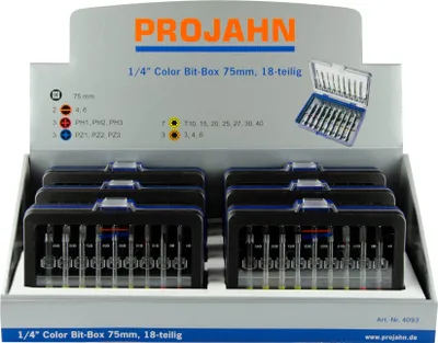 Produktbild von Projahn 6x Bit Box 18-teilig