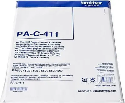 Produktbild von brat PAC411 biely termálny papier, 100 listov