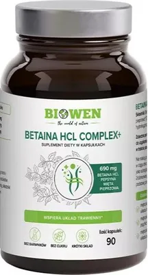 BETAINA HCL COMPLEX 90 KAPSUŁEK - BIOWEN
