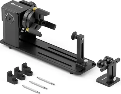 Produktbild von Walec obrotowy SCULPFUN RA Pro regulowany kąt 180°, szczęki stopniowane, szczęki w kształcie litery L, szczęki sześciokątne, cylindryczne nieregularne okrągłe przedmioty