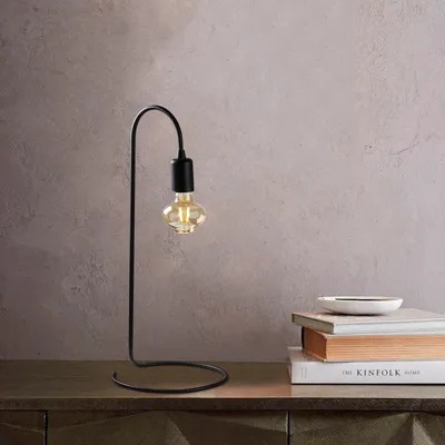 Obrázok produktu pre Opviq, Yılan , 20 x 27 cm , Stolná lampa, čierna, kovové telo