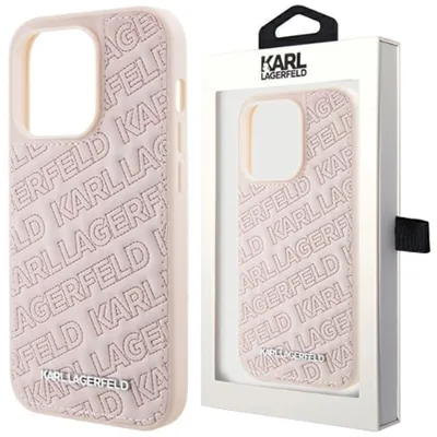 Immagine prodotto di Karl Lagerfeld Klhcp15Xpqkpmp Custodia rigida per Iphone 15 Pro Max 6,7 Różowy/Rosa con motivo K trapuntato