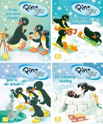 Immagine prodotto di Nelson Mini-Bücher: 4er Pingu 1-4