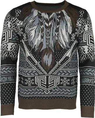 Produktbild von Der Hobbit Weihnachtspullover Herren Bifur multicolor S