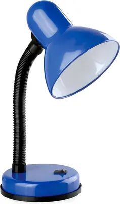 Produktbild von Avizar, Schwenkbare Tischlampe E27 40 W mit flexiblem Arm und Schalter, Schwarz / Blau