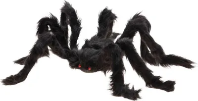 Produktbild von Halloween Dekoration "Haarige Spinne" - 50 cm | Schwarz