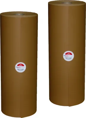 Produktbild von 2 Rollen FANODUST 50-60g/m² braun Füllmaterial Packpapier Schrenzpapier