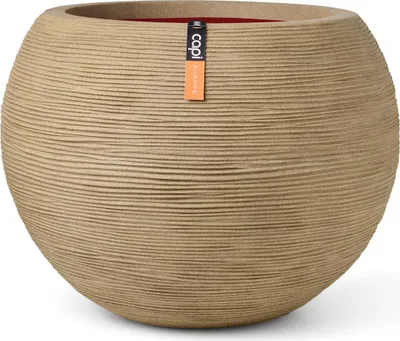 Produktbild von Capi Europe - Gefäß kugel Rib NL - Beige - 40x32 - KBER270