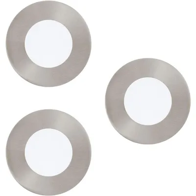 Produktbild von EGLO Fueva-C, Intelligenter Einbaustrahler, Bluetooth, Nickel, Weiß, Metall, Kunststoff, 2700 K, 6500 K