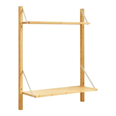 Image de Étagère murale « Tingvoll » 85 x 65 x 25 cm Bambou
