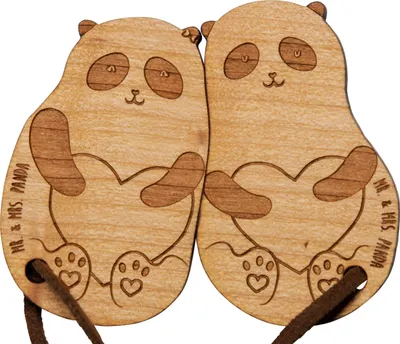 Produktbild von Mr. & Mrs. Panda schlüsselanhänger pärchen Panda Zweisamkeit - Geschenk, partneranhänger, Freundin, Freund, paar, Pandabär, Liebes, Hochzeit, Partner, Liebe, Paare