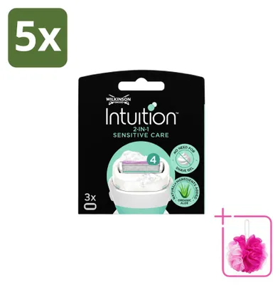 Produktbild von 5 x Wilkinson Intuition Sensitive Care Ersatzklingen für empfindliche Haut - Sparpackung - 5 Stücke