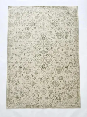 Obrázek produktu pro Orientální květinový koberec - koberec do obývacího pokoje - 100 % polyester - lze prát v pračce - protiskluzová gumová spodní strana - 200 × 290 cm - zelený