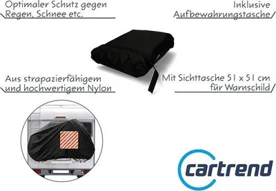 Produktbild von Famanu Fahrradhülle für hintere Befestigung - Fahrradschutz - Campingaccessoires - 2 Fahrräder