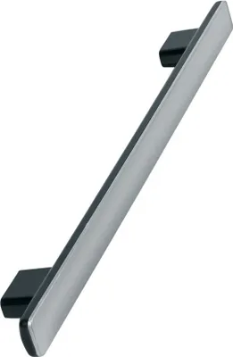 Image de Whirlpool Bauknecht 481010600233 Indesit C00374878 Poignée de porte Poignée de porte Métal argent noir 530 x 30 x 41 mm Four Cuisinière